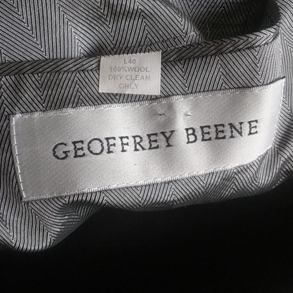 Geoffrey Beene Tux Blazer 1 button 40 Lg $60+shirt - Picture 6 of 7